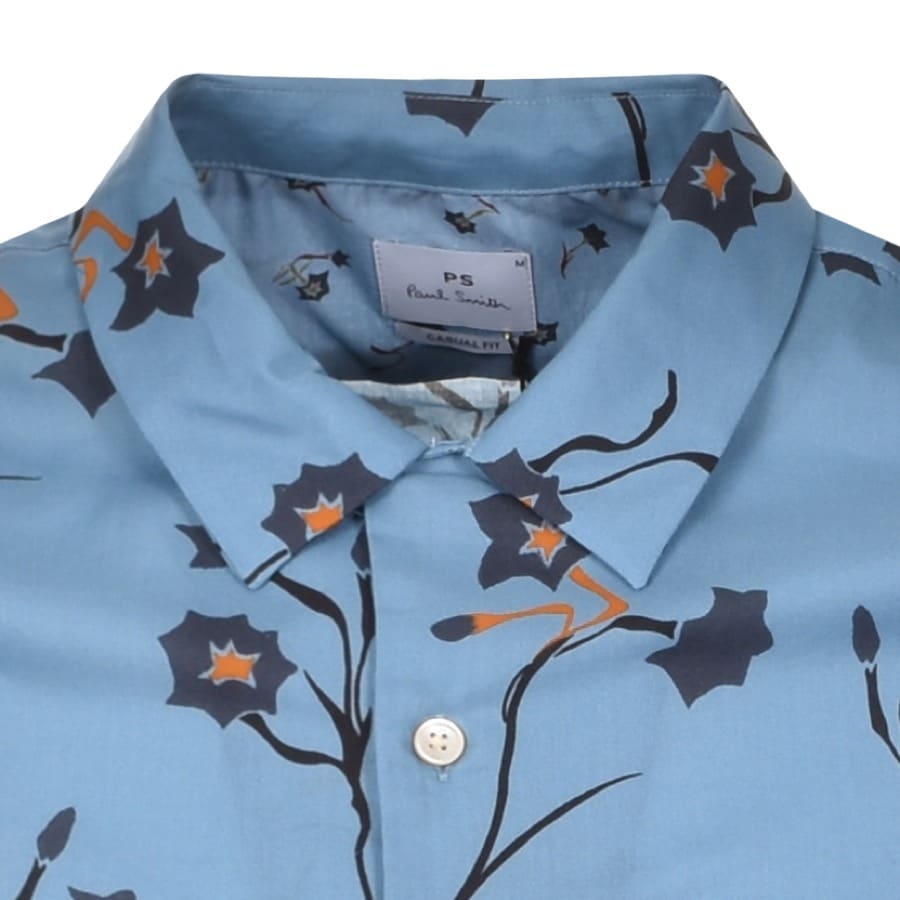 Alternative Image for ProductPS By Paul Smith Casual Short Sleeved Shirt Blue3